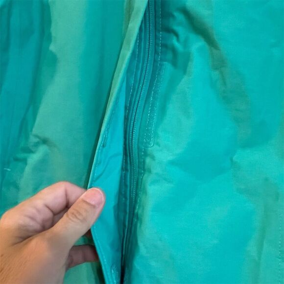 The North Face Women's Rain Jacket Size S Teal Green Hooded Lightweight - Picture 2 of 5